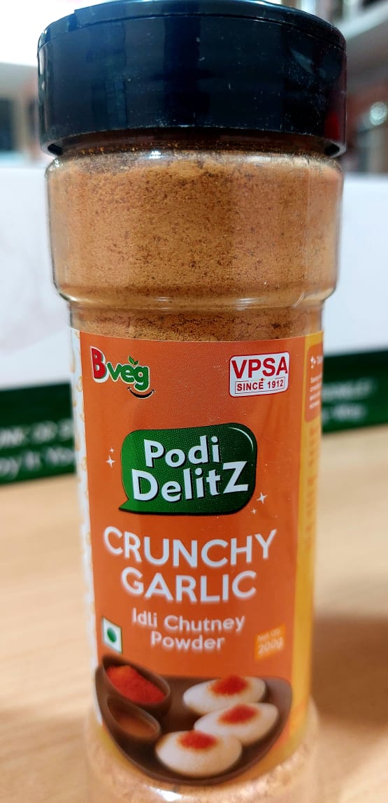 Crunchy Garlic Idli Chutney Powder- 200 Gm